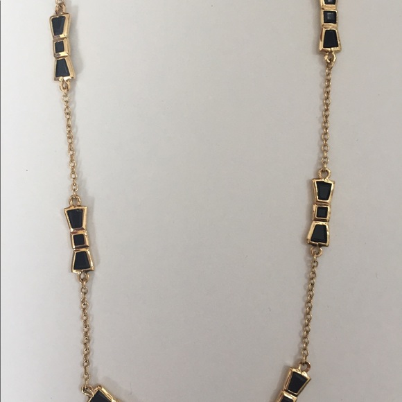 Kate Spade Black and Gold Bow Necklace - Picture 4 of 8